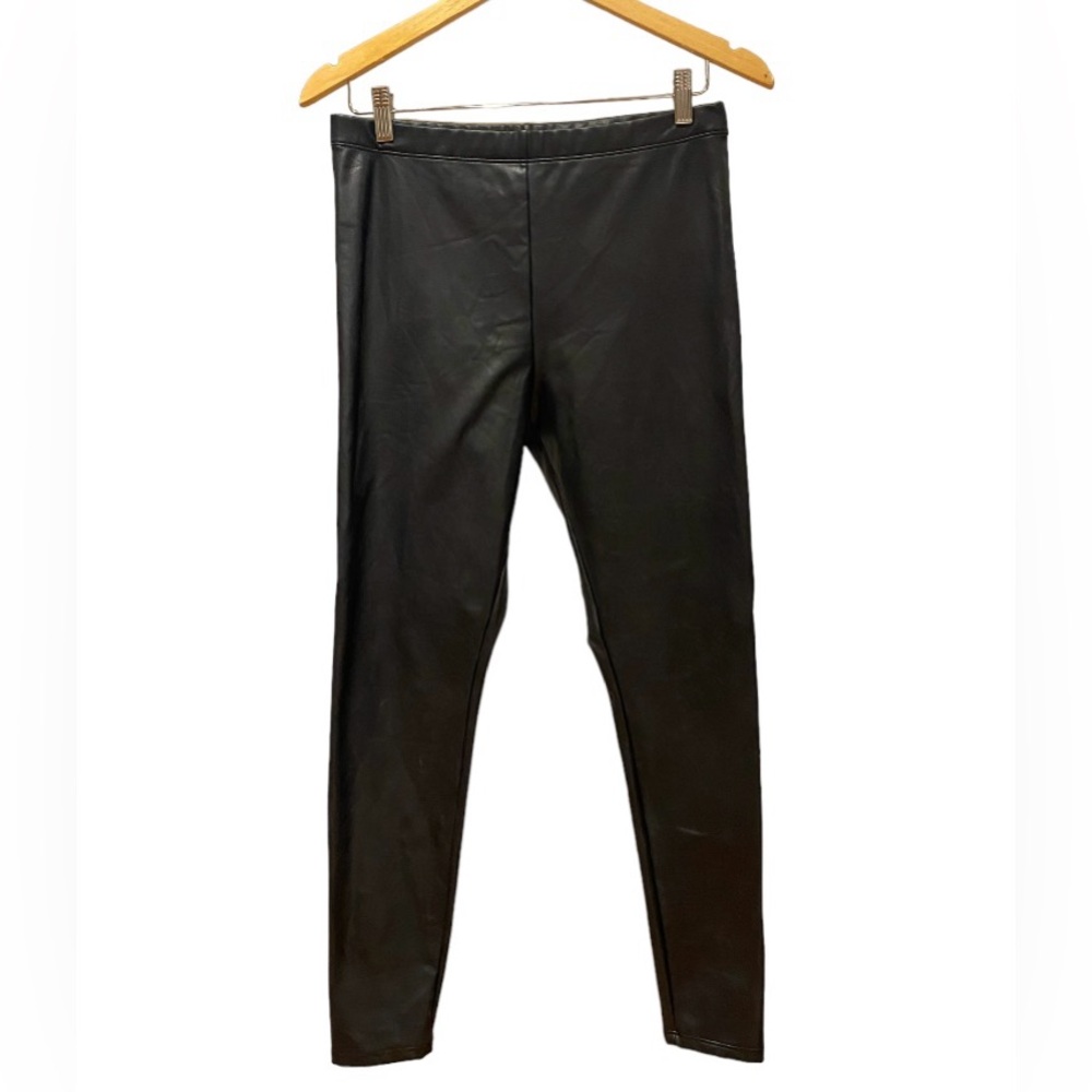 H&M Faux Leather Leggings. Size medium